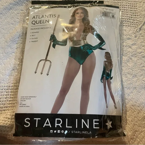 NEW Starline Atlantis Queen Aquatic Mermaid Costume Size Medium - Image 6