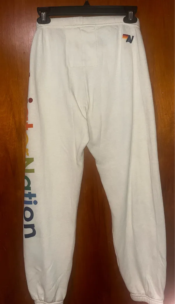 Aviator Nation light-Cream Logo sweats - Image 6