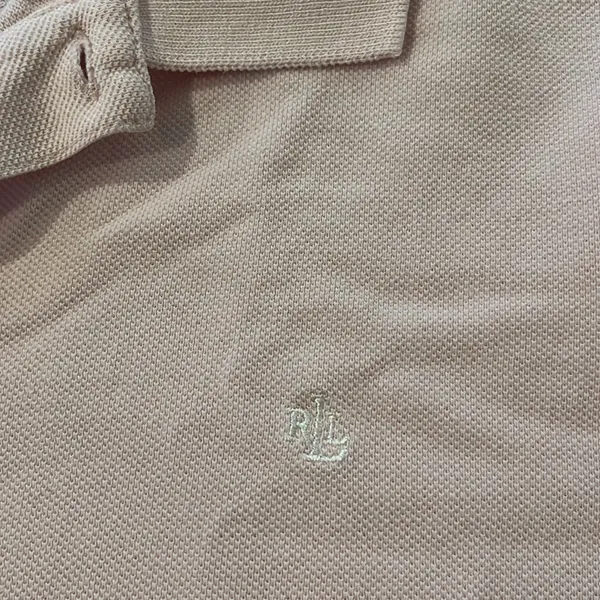 Lauren Ralph Lauren size large, pale pink polo shirt - Image 7