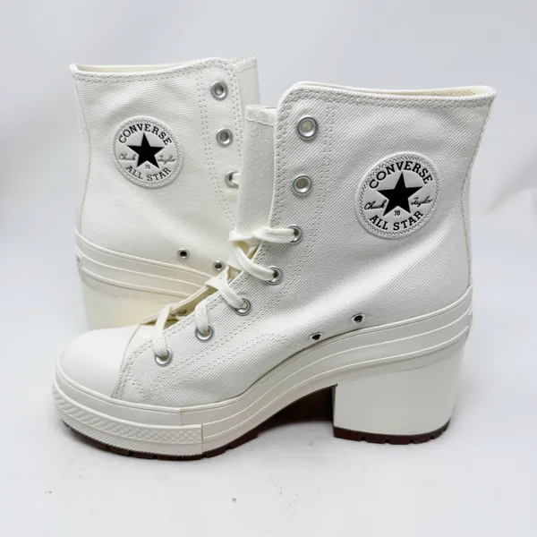Converse Chuck 70 Deluxe High Top Platform Sneakers Women’s Size 9.5 White - Image 2