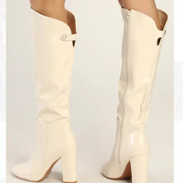 Lulus Giseley Bone Knee High Boots - Image 2