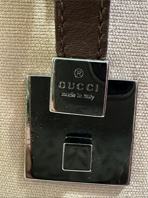 Gucci Boston Canvas Handbag - Image 6
