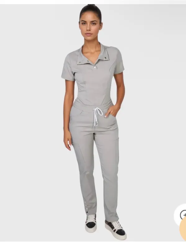 Black High Neck Scrub Top Size XS - Image 4