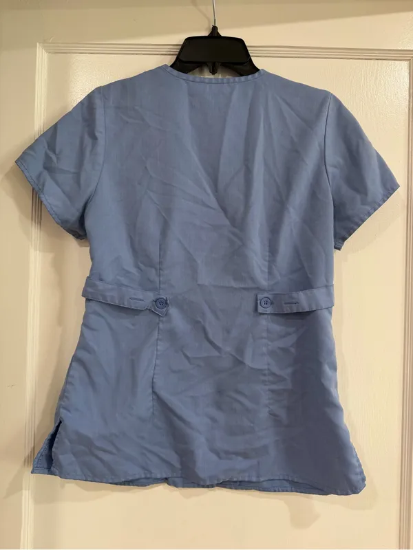 Grey's Anatomy Light Blue Scrub Top S - Image 4