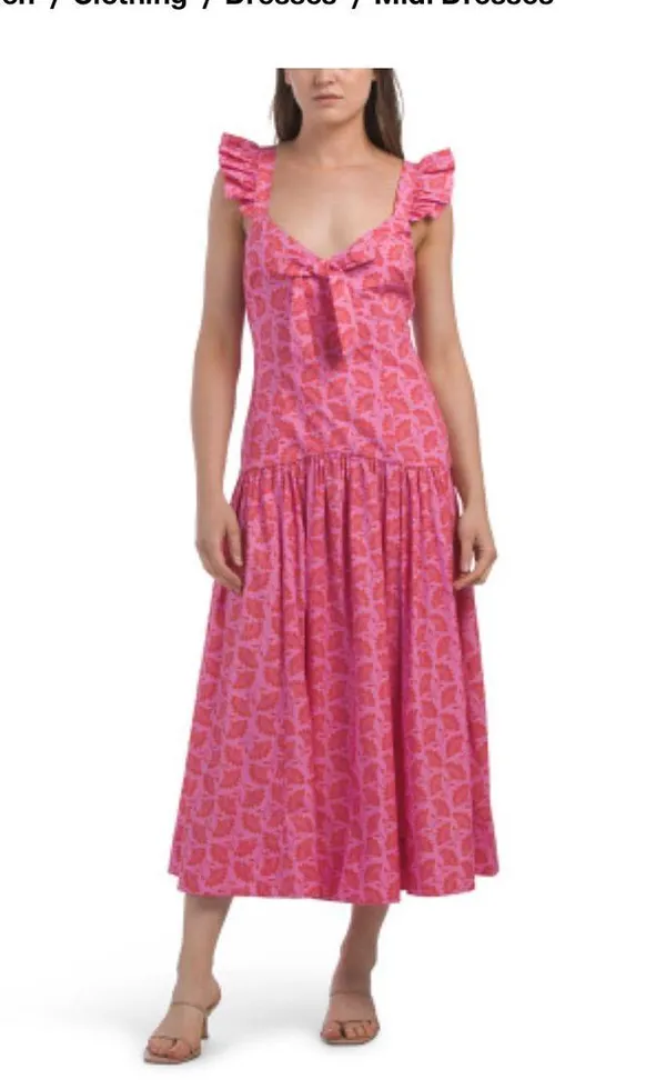 Floral maxi dress Pink Size 0 - Image 5