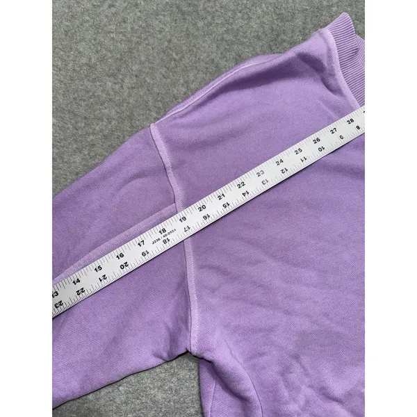 Aerie Women's Purple Oversized V-Neck Sweatshirt Size Medium - Image 7