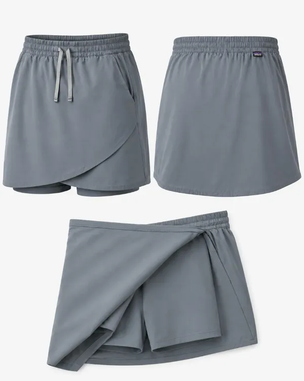 861 Patagonia Fleetwith Wrap Skort Extra Small Nouveau Green - Image 4