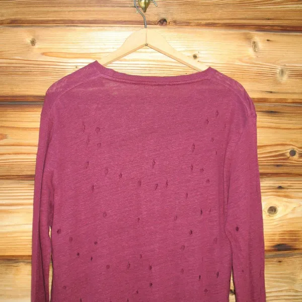 IRO Distressed Pullover Sweater Knit Top - Image 6