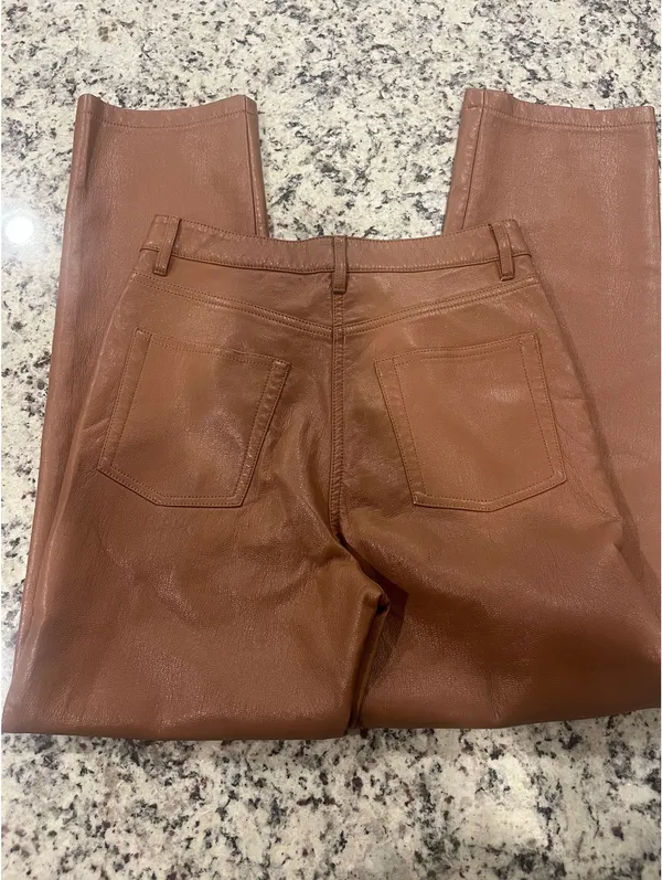 Wilfred Aritzia Faux Leather Pants - Image 3