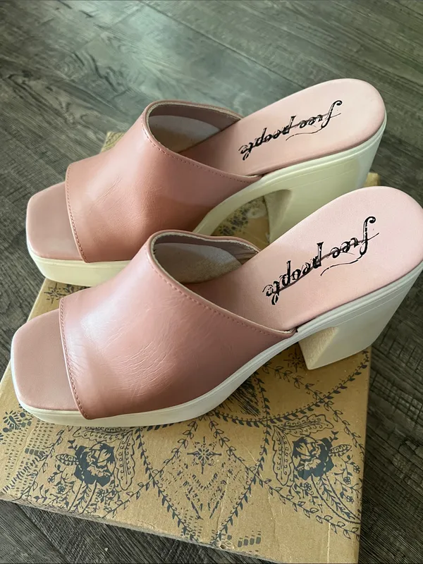 Free People Zoe Platform in Pink Size 39 EU - Image 3