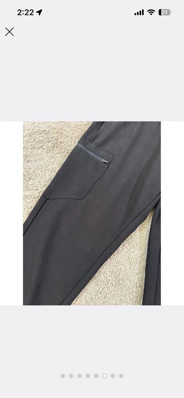 Black FIGS Scrub Pants - Image 4