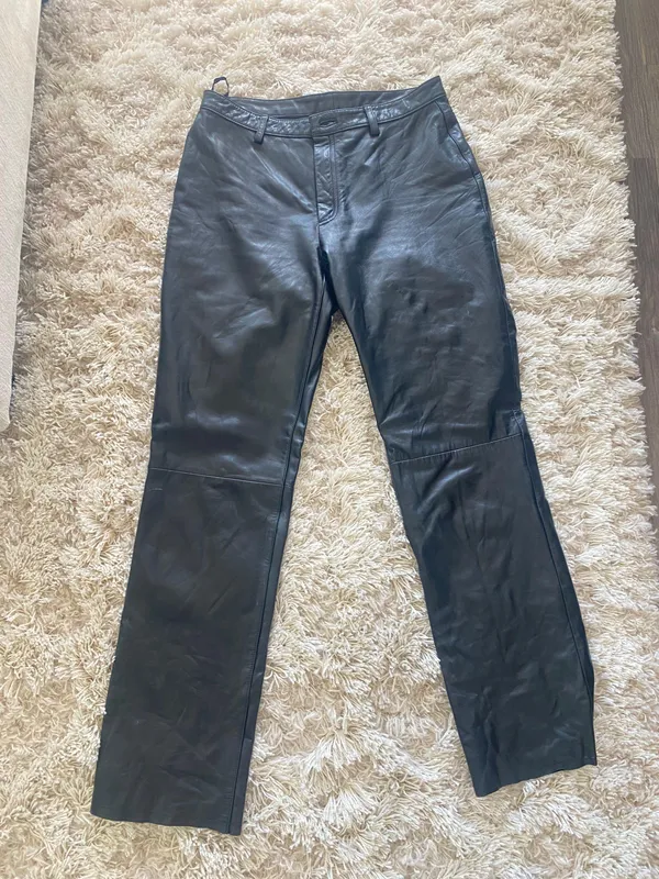Banana Republic Black Leather Pants - Image 4