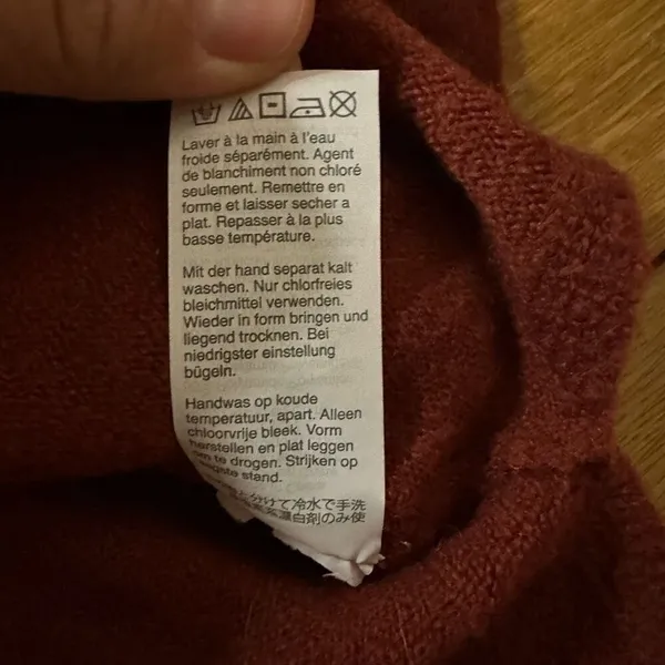 Madewell Bartlett orange sweater wool alpaca blend small - Image 4