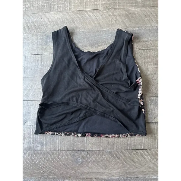 Body‎ Central Women's Sequined Crop Tank Top Size XL - Image 6