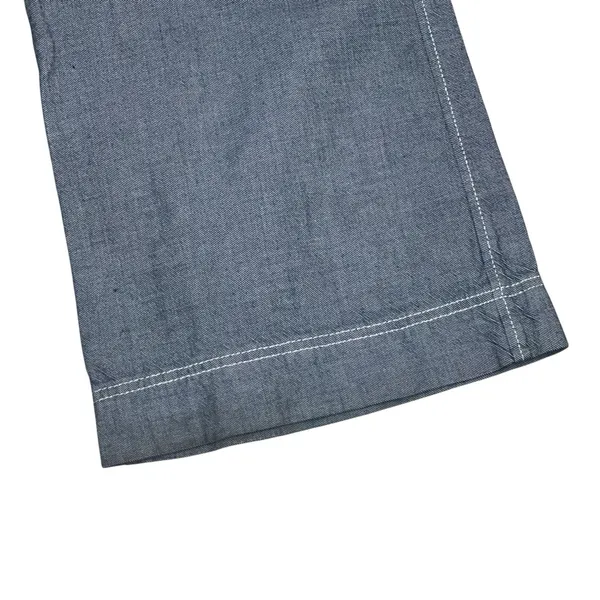 American Eagle Wide Leg Pants Women's Size 10 Low Rise Blue Utility Streetwear - Image 4