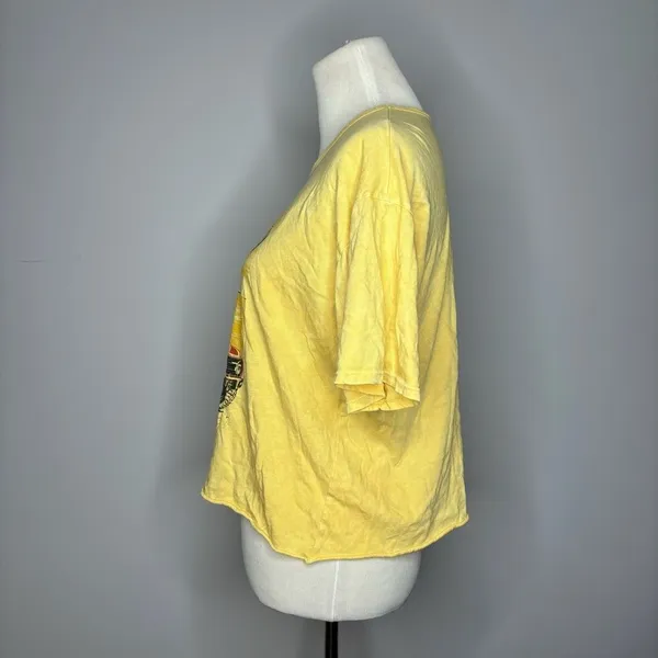 Caution To The Wind- Yellow "Road Trip" Graphic Tee - Image 4