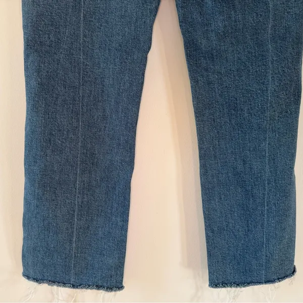 AMO Abigail Jeans in Peaceful Medium Wash Blue Patch Pocket Denim Size 26 - Image 12