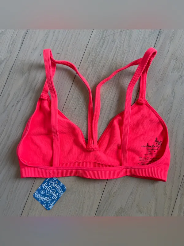 Free People Keira Seamless Bra Bralette in Coral Pink NWT - Image 4