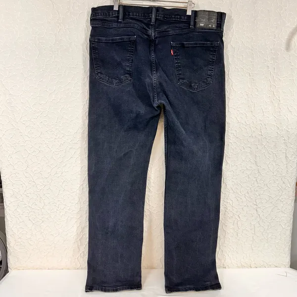 Levi's 505 Men's Jeans Size 40/32 Dark Blue Wash Straight Leg Cotton Classic - Image 2