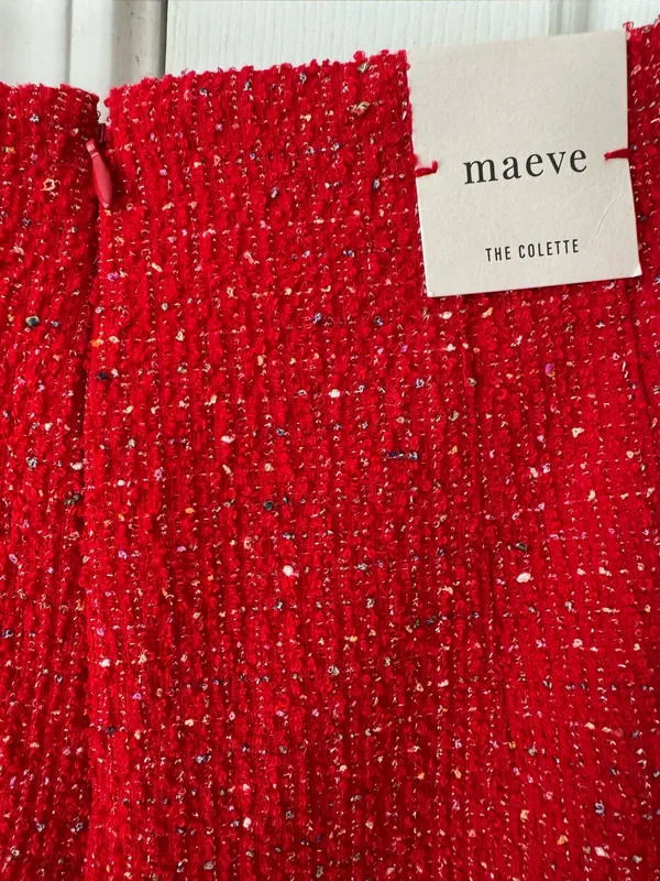 Anthropologie Maeve The Colette Crop Wide-Leg Pants: Tweed Edition, Size 27 - Image 13