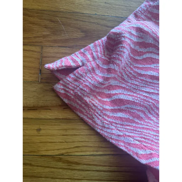 Zara Pink & White Zebra Print High-Rise Shorts – Size XS - Image 2