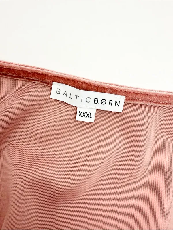 Baltic Born Meghan Velvet Wrap Maxi Dress Blush Pink Mauve Event Evening Wedding - Image 11