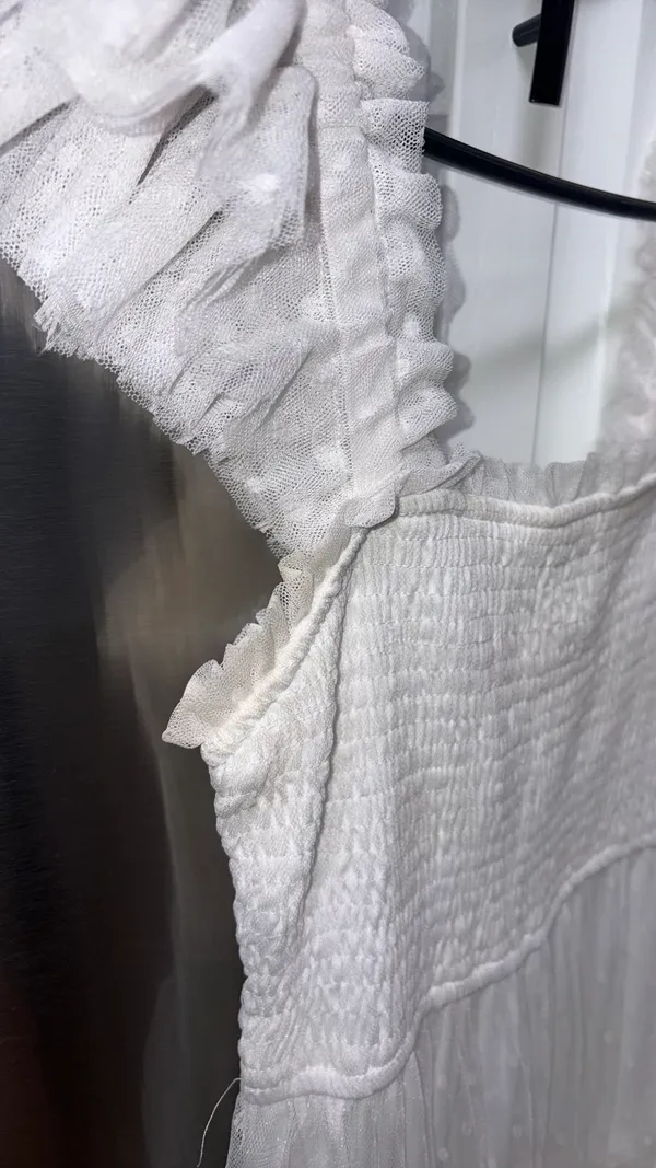 Blu Pepper Boutique White Dress Medium - Image 3