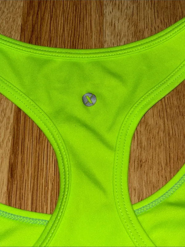 Xersion Women's Lime Green Racerback Active Tank Top - Image 6