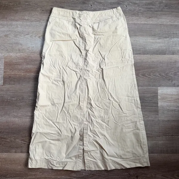 Vintage Old Navy Khaki Utility Maxi Skirt Size 10 - Image 5