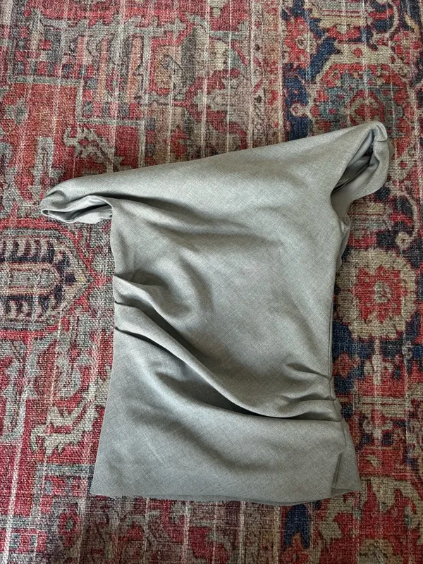 ZARA Grey Off-The-Shoulder Top - Image 6