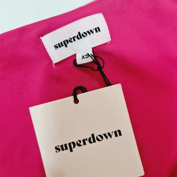 Superdown Jerica Mesh Mini Dress in Pink XS - Image 9