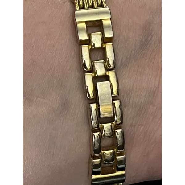 Gramercy Gold Link Bracelet Watch New Battery Japan Movt 90s - Image 4
