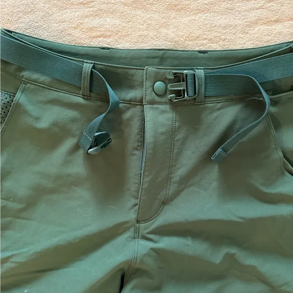 Outdoor Voices RecTrek Zip-Off Pants Size Small Green Blue White Colorblock OV - Image 4