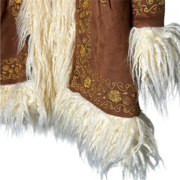 HIPPIE SHAKE HEROES Breaking Hearts Penny Lane Coat - Brown and Gold - Image 11