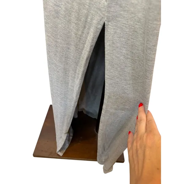 Fabletics Lliana Maxi Dress Women XXL Gray Racerback Side Slit‎ Athleisure Yoga - Image 6