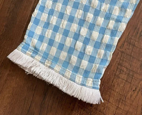 LIFE IN PARADISE drawstring gingham pants, size L Size L - Image 8