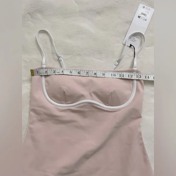 ALO Yoga NWT Airbrush Streamlined Dress Pink Quartz White Size S - Image 7