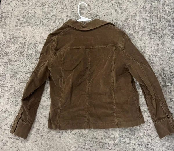 Sonoma Brown Corduroy  Button-Up Jacket - Image 4