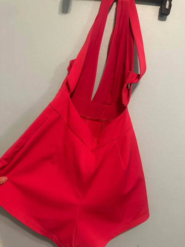 Hot Pink Cocktail Romper - Image 6
