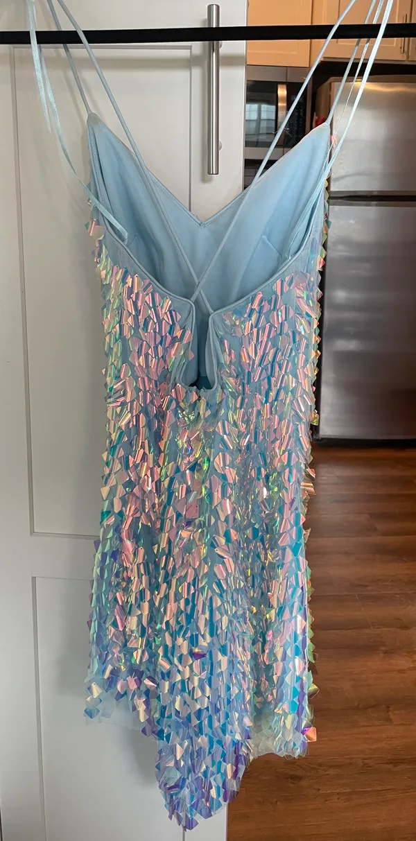 Backless Sequin Mini Dress - Image 4