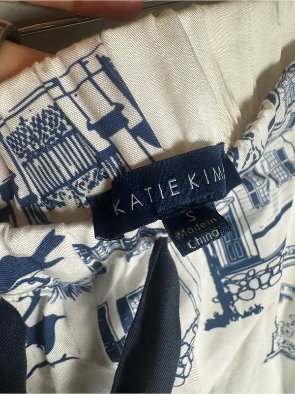 Katie Kime Charleston Toile Print Pajama Set S NWOT - Image 8