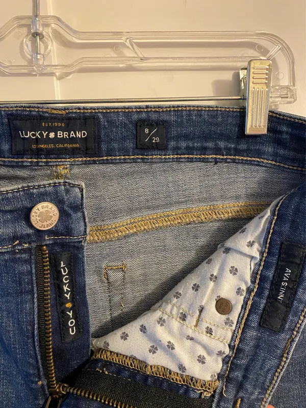 Lucky Brand Ava Skinny Jeans Mid-Rise Ankle Length Medium Wash - Image 2