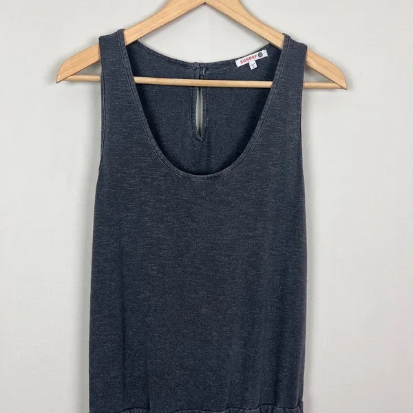 Sundry 2 Jumpsuit Womens Medium‎ Gray Jogger Sleeveless Drawstring Casual Lounge - Image 5