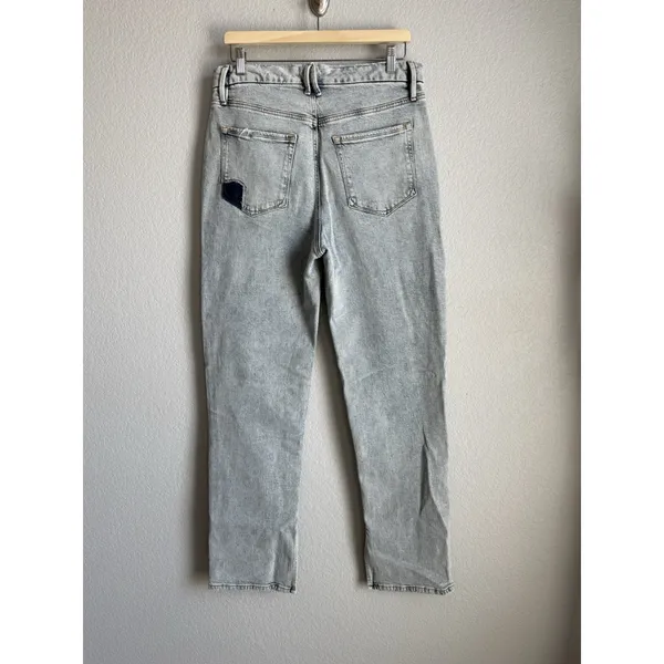 Good American Vintage 90s Straight Leg Jeans Patchwork Pocket Grunge Indie 12/31 - Image 8