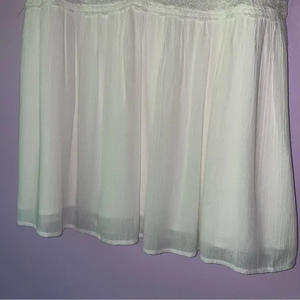NEW Hayson Size L White Lace Trim Babydoll Tank Top 90s Y2K Cottage Fairy - Image 3
