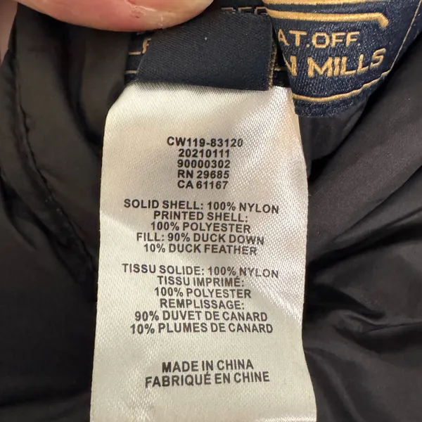 Pendleton Bitterroot Reversible Down Puffer Jacket Size Medium - Image 8