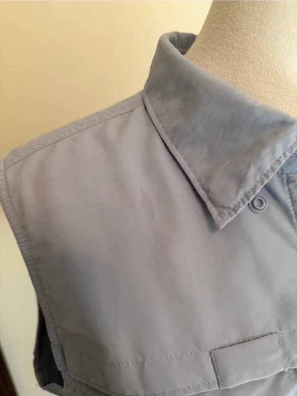 L. L. Bean light blue button down vest - Image 4