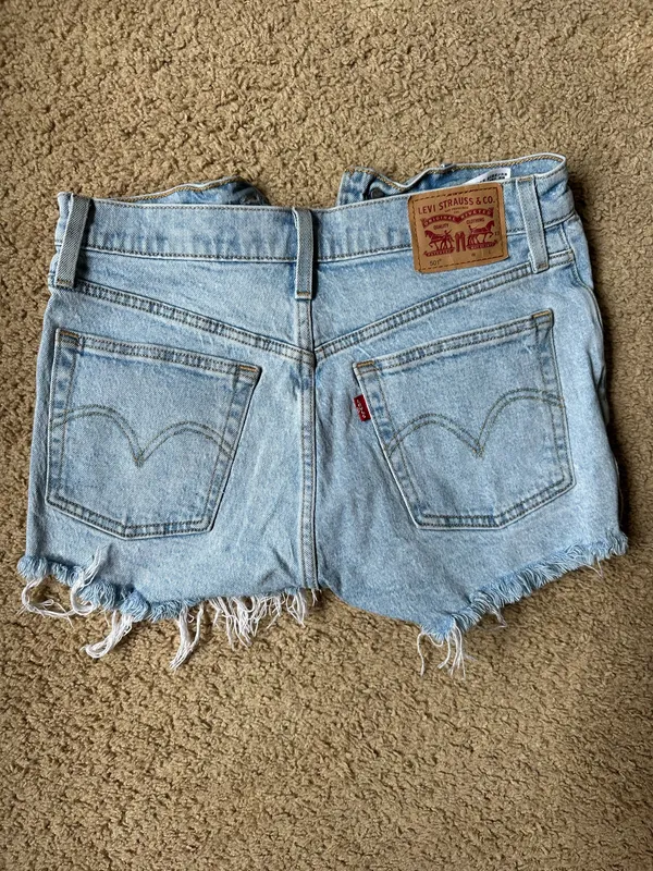 Levi’s 501 Jean Shorts Denim - Image 2