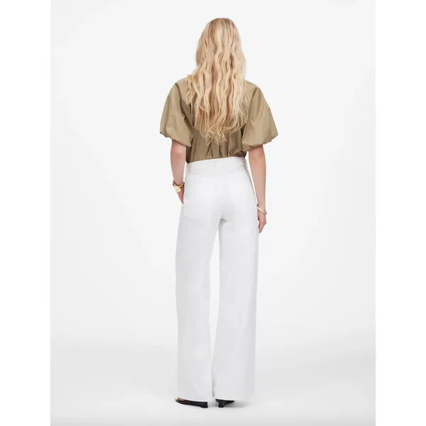 Madewell Superwide Leg Jeans Airy Denim Tile White High Rise Relaxed US 28 NWT - Image 4