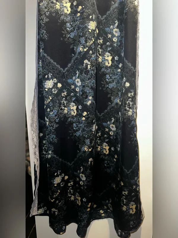 NWT Free People Just Dreamy Maxi Slip Dress- Indigo Combo $128 MSRP - Image 8